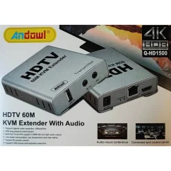 EXTENDER ESTENSORE KVM HDTV 4K 60 M CON AUDIO SUPPORTA VIDEO 1080P/60HZ Q-HD1500
