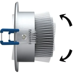 FARETTO 3 LED 3 W AD INCASSO CON ALETTE A MOLLA ROTONDO LUCE FREDDA O CALDA