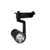 FARETTO A BINARIO PISTA 20 WATT NERO LUCE FREDDA NATURALE CALDA 2 POLI F-20W8H