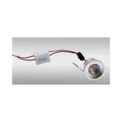FARETTO A LED DA INCASSO FORO 25MM 1 LED 1W LUCE CALDO FREDDO PER INTERNO IP20