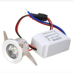 FARETTO A LED DA 1W PUNTO LUCE AD INCASSO BIANCO CALDO FREDDO 220V SET DA 10PZ