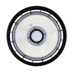 FARETTO A LED UFO LAMPADA INDUSTRIALE 150W LUCE FREDDA 6500K IP65 FASCIO 90° HB-150W-F