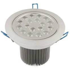 FARETTO A LED 18W AD DA INCASSO ORIENTABILE SPOT LUCE A MOLLE CON ALETTE DRIVER