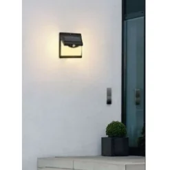 FARETTO APPLIQUE LED A PARETE CON PANNELLO SOLARE LUCE FREDDA 6500K IP65 SO-A3