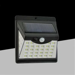 FARETTO APPLIQUE LED A PARETE CON PANNELLO SOLARE LUCE CALDA 3000K IP65 SO-A3-C