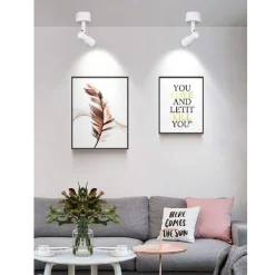 FARETTO APPLIQUE LED ORIENTABILE 3W A SOFFITTO PARETE VARI TONI LUCE BIANCO F07B