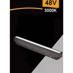 FARETTO BARRA LED 14W MAGNETICO COPERTURA OPACA BINARIO 48V LUCE 4000K 3000K SMD-14W
