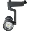 FARETTO BINARIO LED COB 10W NERO STAFFA LUCE FREDDA 6500K NATURALE 4000K F-10W8H