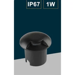 FARETTO CALPESTABILE LED 1W 1 FASCIO LUCE LAMPADA SEGNAPASSI PER ESTERNO IP67 321