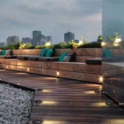 FARETTO CALPESTABILE LED 1W 1 FASCIO LUCE LAMPADA SEGNAPASSI PER ESTERNO IP67 321