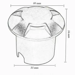 FARETTO CALPESTABILE LED 1W 3 FASCI LUCE LAMPADA SEGNAPASSI PER ESTERNO IP67 324