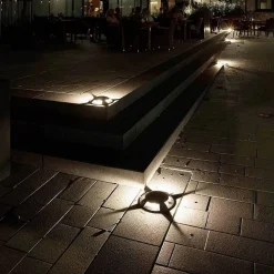 FARETTO CALPESTABILE LED 1W 3 FASCI LUCE LAMPADA SEGNAPASSI PER ESTERNO IP67 324