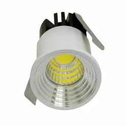 FARETTO COB INCASSO 3 W MINI PUNTO LUCE BORDO BIANCO LUCE CALDA FREDDA NATURALE
