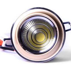 FARETTO COB LED INCASSO ORIENTABILE WISDOM 5W 10W COLORE ORO SATINATO O BIANCO