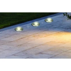 FARETTO DA INCASSO A PAVIMENTO ESTERNO LAMPADA DA TERRA SEGNAPASSI ATTACCO GU10 105-R108