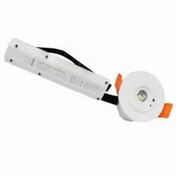 FARETTO EMERGENZA INCASSO 3W 1 LED COB ANTI BLACKOUT LUCE FREDDA 6500K NA05-SL-1