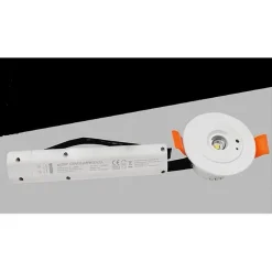 FARETTO EMERGENZA INCASSO 3W 1 LED COB ANTI BLACKOUT LUCE FREDDA 6500K NA05-SL-1