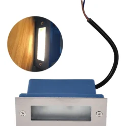 FARETTO FARO 3 LED SEGNAPASSI A INCASSO CALPESTABILE INTERNO ESTERNO 2W