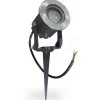 FARETTO FARO COB LED DA GIARDINO 5W WATT SUPPORTO PICCHETTO LUCE VERDE IP 65