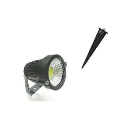 FARETTO FARO COB LED DA GIARDINO 5W WATT SUPPORTO PICCHETTO LUCE VERDE IP 65