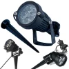 FARETTO FARO LED DA GIARDINO 3 4 5 W WATT SUPPORTO PICCHETTO LUCE FREDDA IP 65