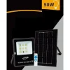 FARETTO FARO LED SOLARE 50 W TELECOMANDO IP65 LUCE BIANCA FREDDA 6500K S01F-50W