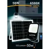 FARETTO FARO LED SOLARE 50WATT TELECOMANDO IP65 LUCE BIANCO FREDDA 6500K FSO-50W