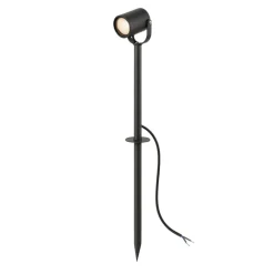 FARETTO GRANDE DA GIARDINO A PICCHETTO GU10 IP54 IN ALLUMINIO GRIGIO DA ESTERNO PS-01