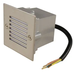 FARETTO INCASSO ESTERNO TERRAZZO LUCE SEGNAPASSO GIARDINO 9 LED IN METALLO 0,9W