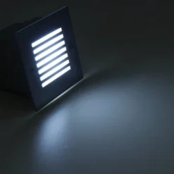 FARETTO INCASSO ESTERNO TERRAZZO LUCE SEGNAPASSO GIARDINO 9 LED IN METALLO 0,9W