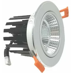 FARETTO INCASSO LED COB 20 W LUCE FREDDA 6500K CALDA 3000K NATURALE 4000K P-120