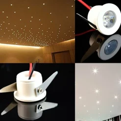 FARETTO INCASSO LED PUNTO LUCE 1W ROTONDO LUCE FREDDA CALDA CIELO STELLATO