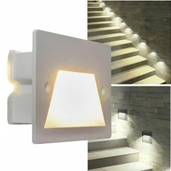 FARETTO INCASSO PER CASSETTA 503 SEGNAPASSO 3W TECNOLOGIA CCT CON SWITCH IP65 ES49-3C