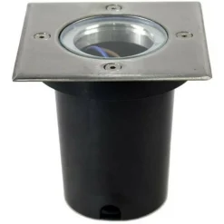 FARETTO INCASSO SEGNAPASSO QUADRATO LUCE GU10 CALPESTABILE ESTERNO GIARDINO ES13