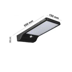 FARETTO LED 10 W CON PANNELLO SOLARE SENSORE MOVIMENTO FARO TELECOMANDO SO-E10W