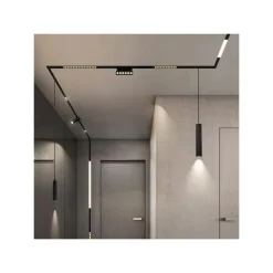 FARETTO LED 10 W MAGNETICO RETTANGOLARE PER BINARIO 48V LUCE 3000K 4000K FR-R160