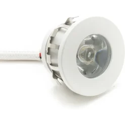 FARETTO LED AD INCASSO 1 WATT BIANCO PUNTO LUCE SEGNAPASSI LUCE VERDE CON DRIVER