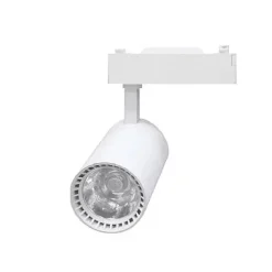 FARETTO LED COB CON BINARIO 30W LAMPADA PISTA LUCE NATURALE FREDDA CALDA F30W-9A
