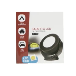 FARETTO LED COB DA CAMPEGGIO CASA AUTO LAMPADA PORTATILE CON MAGNETE DT-2110
