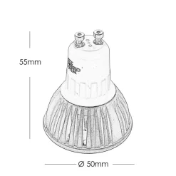 FARETTO 3LED HIGH POWER LUCE SPOT 3 W GU10 LAMPADA COLORATA ROSSA VERDE BLU 230V