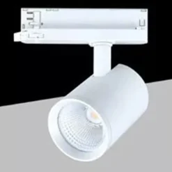 FARETTO LED PER BINARIO TRIFASE 30W LAMPADA ORIENTABILE LUCE NATURALE CALDA IP20 GD19C20