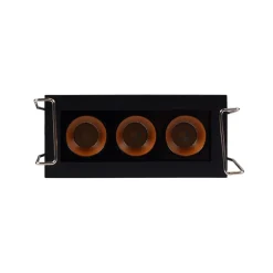 FARETTO LED RETTANGOLARE NERO DA INCASSO 6 W LUCE NATURALE FREDDA CALDA XTD-3-N