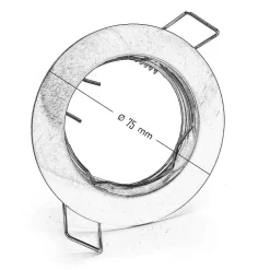 FARETTO LED RGB+6000K 6 W 12V INCASSO 6CM TONDO RGBW EFFETTI LUCE COLORATA BARCA