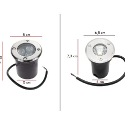 FARETTO LED SEGNAPASSI WATT GIARDINO IP65 CALPESTABILE PER ESTERNO IMPERMEABILE