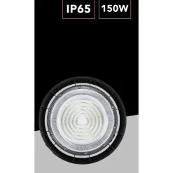 FARETTO LED UFO LAMPADA A SOSPENSIONE 150W 16500LM IP65 LUCE FREDDA 6500K HE-150W-F