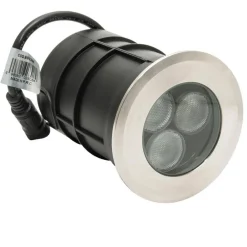 FARETTO LED 24V RGBW CALPESTABILE INCASSO 65MM IP68 SEGNAPASSI 9 W RGB 4000K DMX