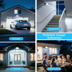 FARETTO LED 30W CON SENSORE MOVIMENTO PROIETTORE DA ESTERNO LUCE 6500K IP65 EK05-SEN-30