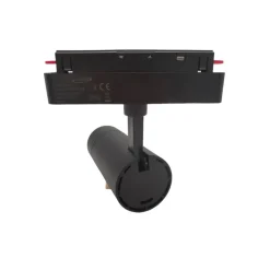 FARETTO LED 14W NERO MAGNETICO PER BINARIO MONOFASE 48V LUCE 3000K 4000K COB-14W