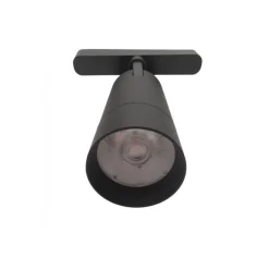 FARETTO LED 14W NERO MAGNETICO PER BINARIO MONOFASE 48V LUCE 3000K 4000K COB-14W