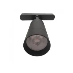 FARETTO LED 24W NERO MAGNETICO PER BINARIO MONOFASE 48V LUCE 4000K 3000K COB-24W